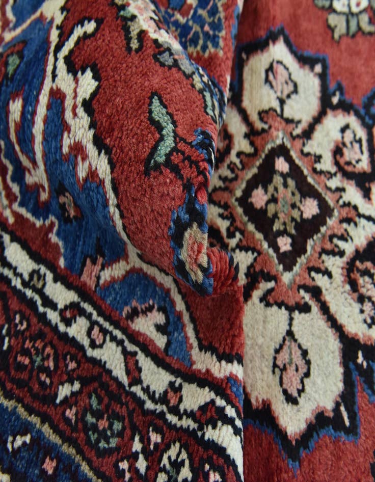 Detail image of  3' 7 x 9' 9  Hand Knotted Shahrbaft Persian Wool Runner Rug