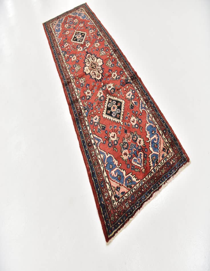 Detail image of  3' 7 x 9' 9  Hand Knotted Shahrbaft Persian Wool Runner Rug