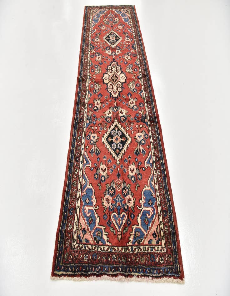 Detail image of  3' 7 x 9' 9  Hand Knotted Shahrbaft Persian Wool Runner Rug