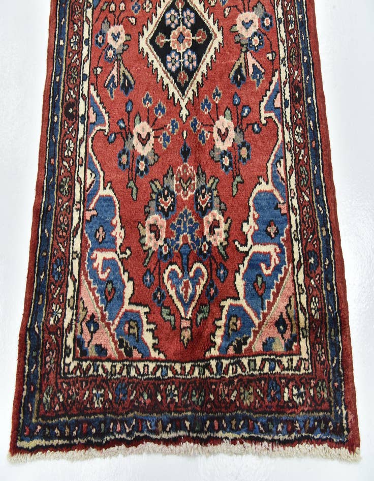 Detail image of  3' 7 x 9' 9  Hand Knotted Shahrbaft Persian Wool Runner Rug