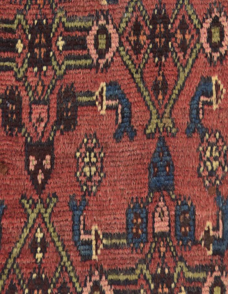 Detail image of 3' 4 x 9' 9 Hand Knotted Shahsavand Persian Wool Runner Rug