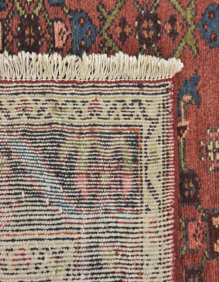 Detail image of 3' 4 x 9' 9 Hand Knotted Shahsavand Persian Wool Runner Rug