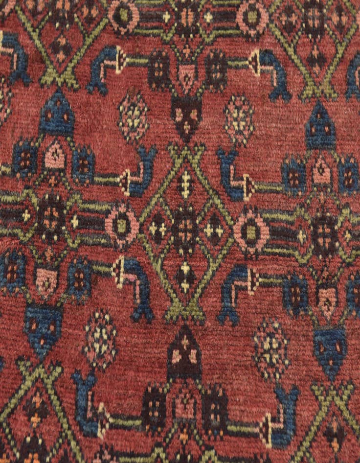 Detail image of 3' 4 x 9' 9 Hand Knotted Shahsavand Persian Wool Runner Rug