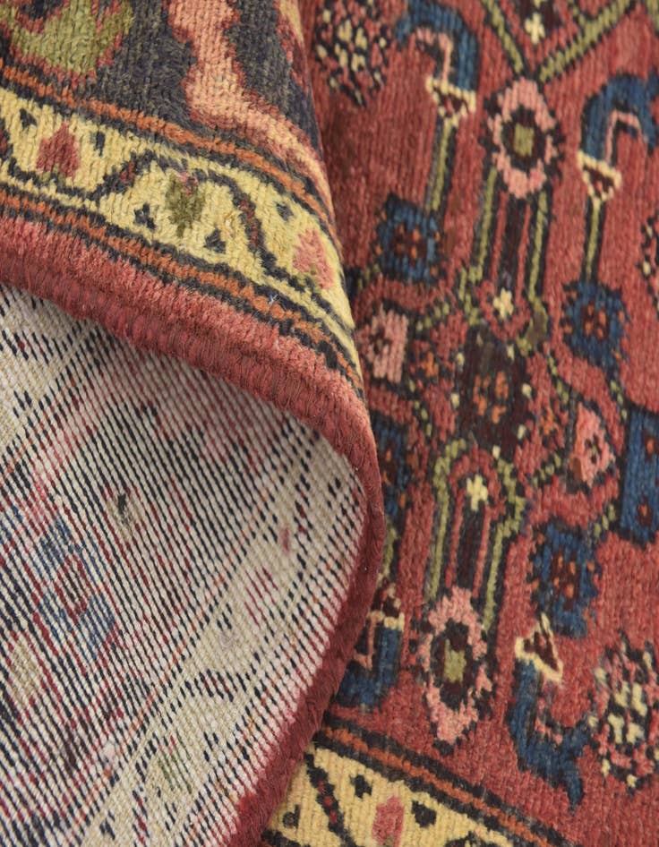 Detail image of 3' 4 x 9' 9 Hand Knotted Shahsavand Persian Wool Runner Rug