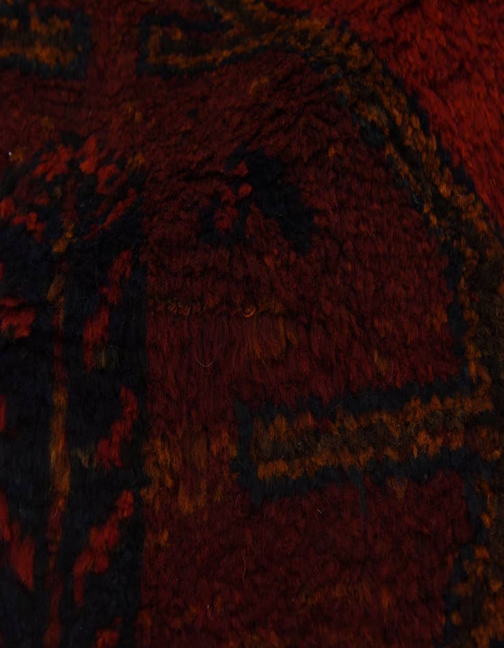 Detail image of  3' 7 x 12' 2  Hand Knotted Shiraz-Lori Persian Wool Runner Rug