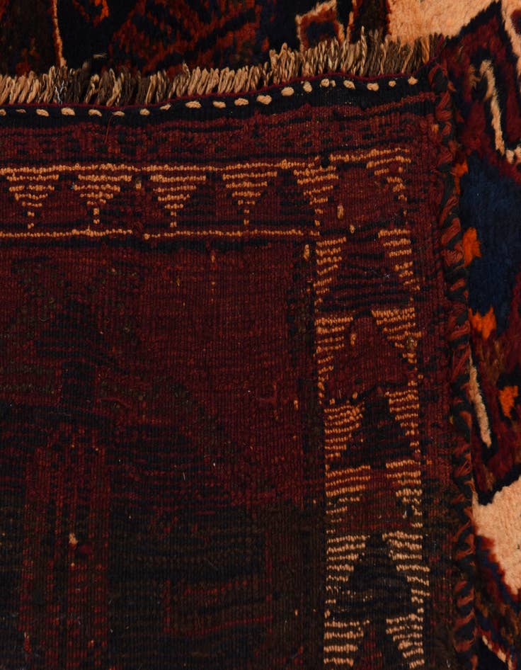 Detail image of  3' 7 x 12' 2  Hand Knotted Shiraz-Lori Persian Wool Runner Rug