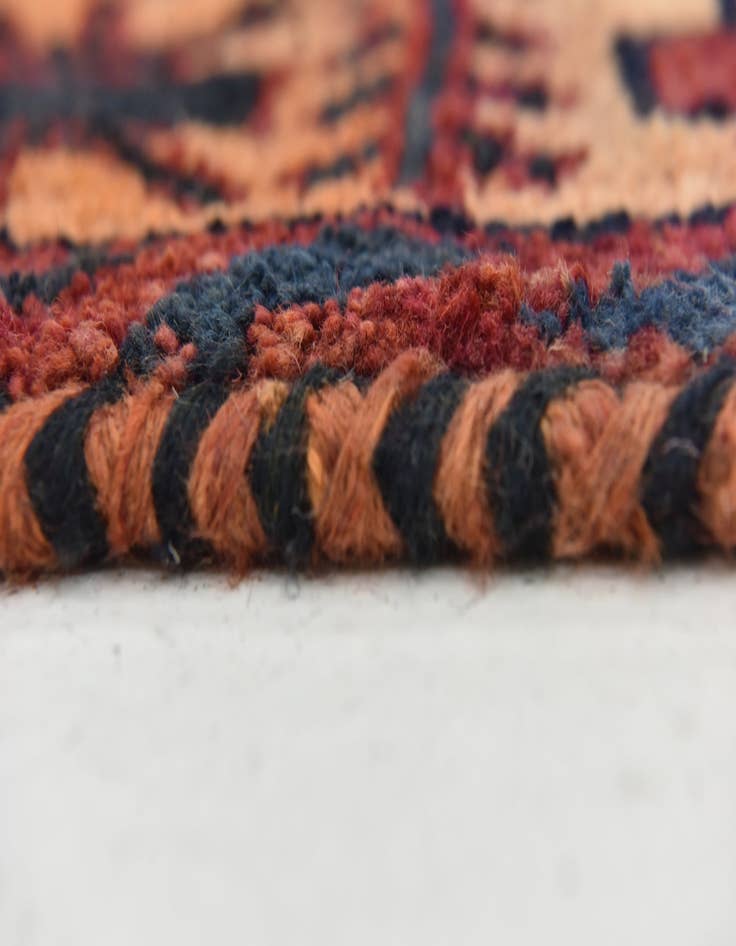 Detail image of  4' 3 x 12' 5  Hand Knotted Shiraz-Lori Persian Wool Runner Rug