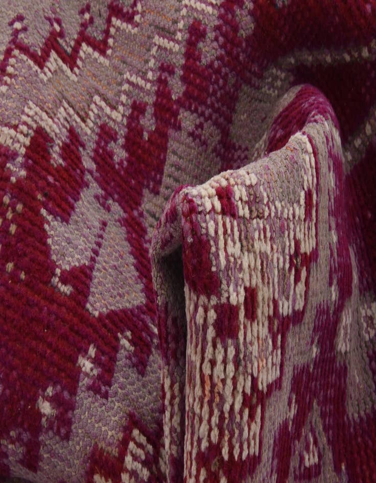 Detail image of  3' 11 x 11' 5  Hand Knotted Shiraz Persian Wool Runner Rug