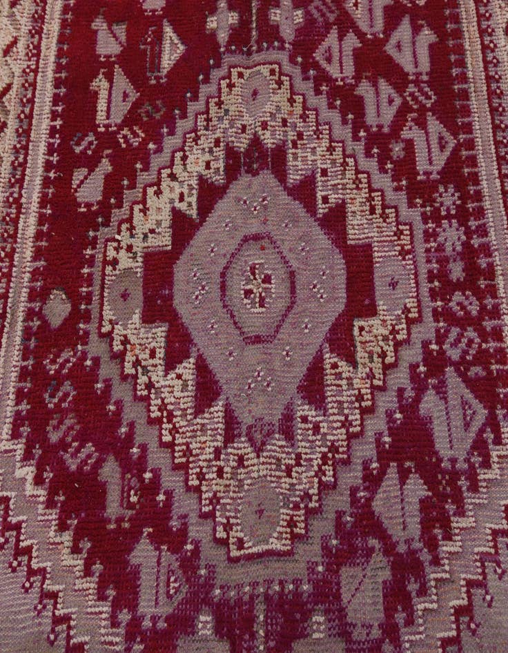 Detail image of  3' 11 x 11' 5  Hand Knotted Shiraz Persian Wool Runner Rug