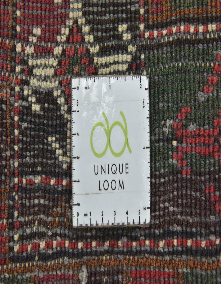 Detail image of  4' x 9' 8  Hand Knotted Shiraz Persian Wool Runner Rug