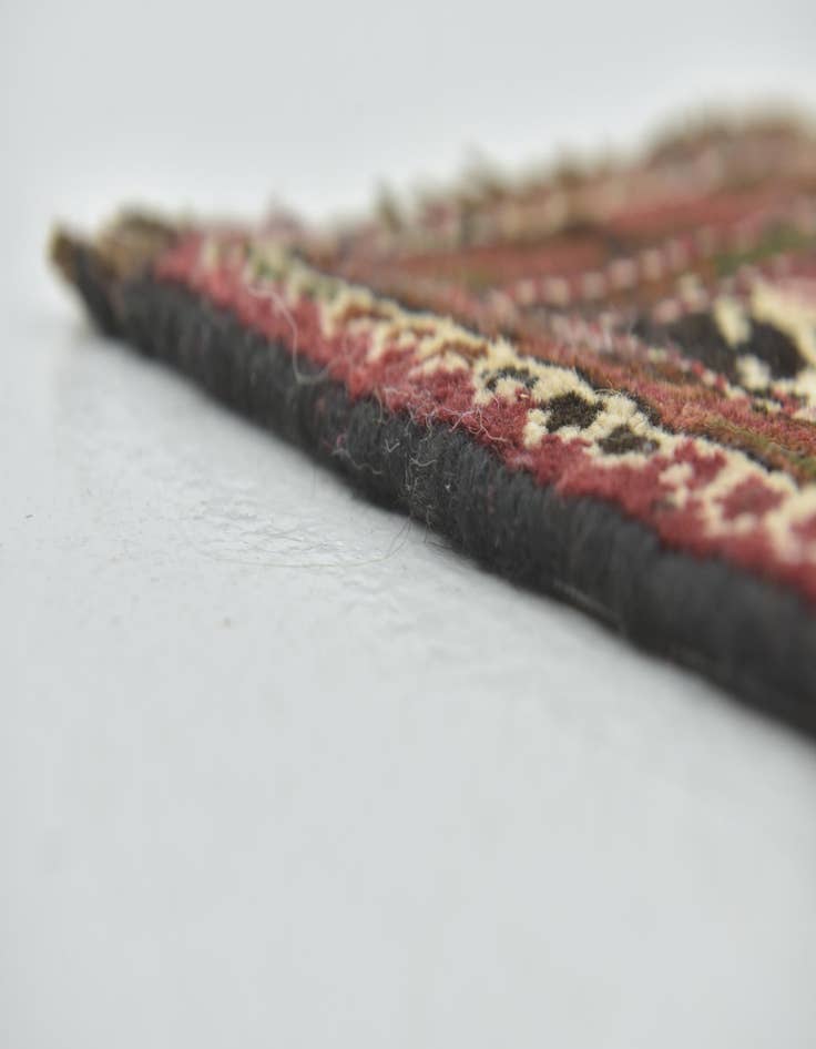 Detail image of  4' x 9' 8  Hand Knotted Shiraz Persian Wool Runner Rug