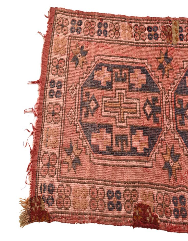 Detail image of  2' 3 x 4' 3  Hand Knotted Shiraz Persian Wool Runner Rug