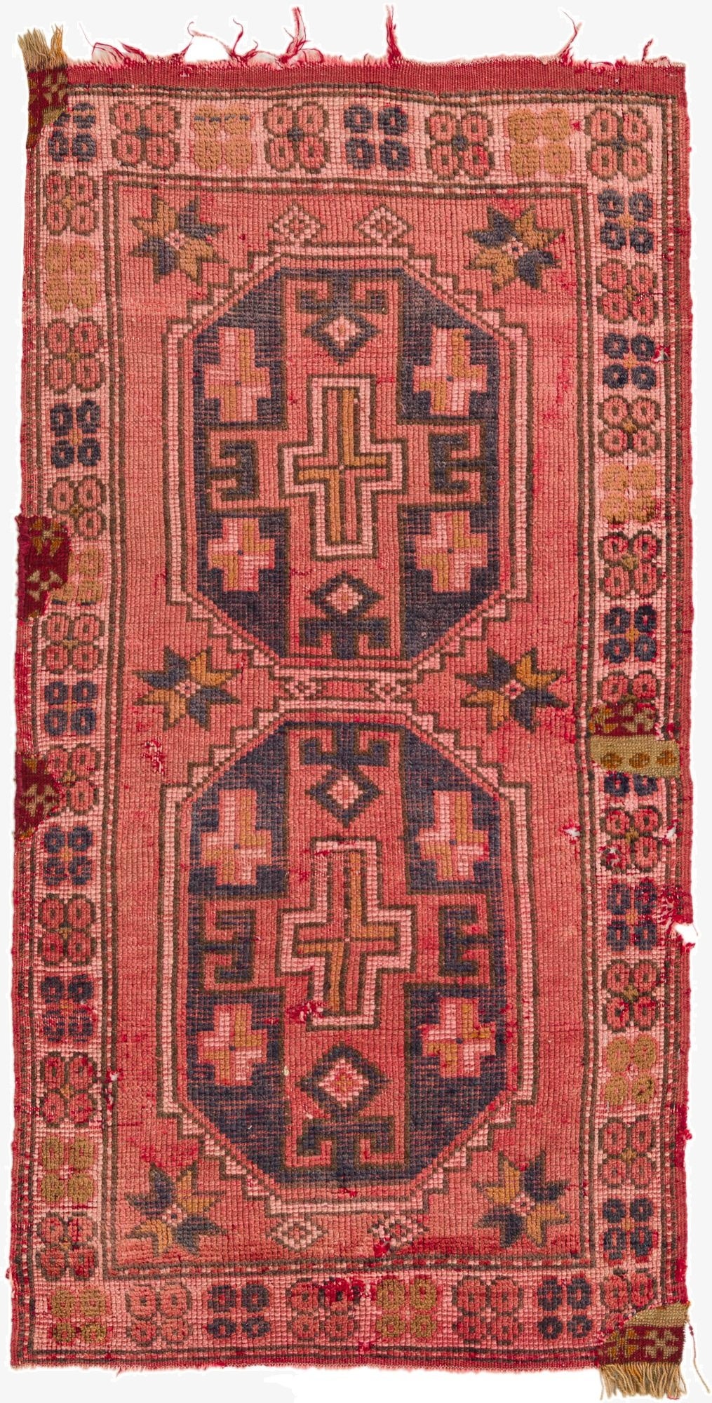  2' 3 x 4' 3  Hand Knotted Shiraz Persian Wool Runner Rug