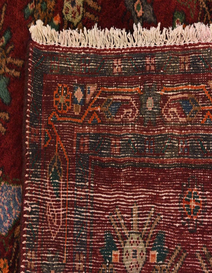 Detail image of  4' 4 x 9' 6  Hand Knotted Sirjan Persian Wool Runner Rug