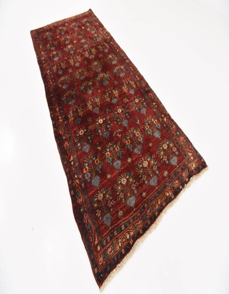 Detail image of  4' 4 x 9' 6  Hand Knotted Sirjan Persian Wool Runner Rug