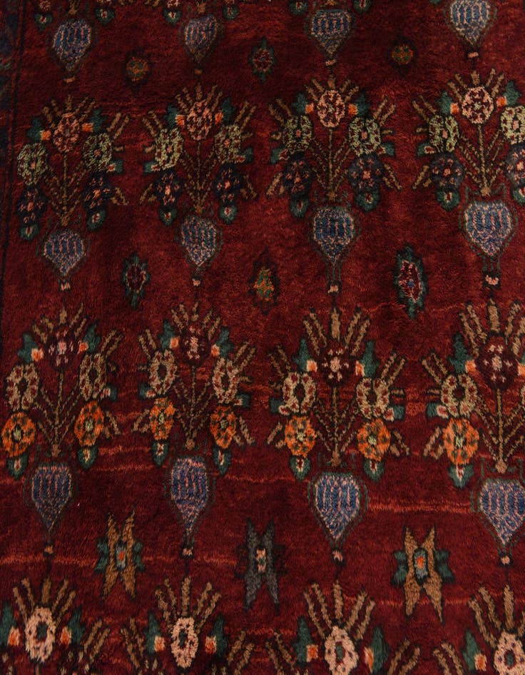 Detail image of  4' 4 x 9' 6  Hand Knotted Sirjan Persian Wool Runner Rug
