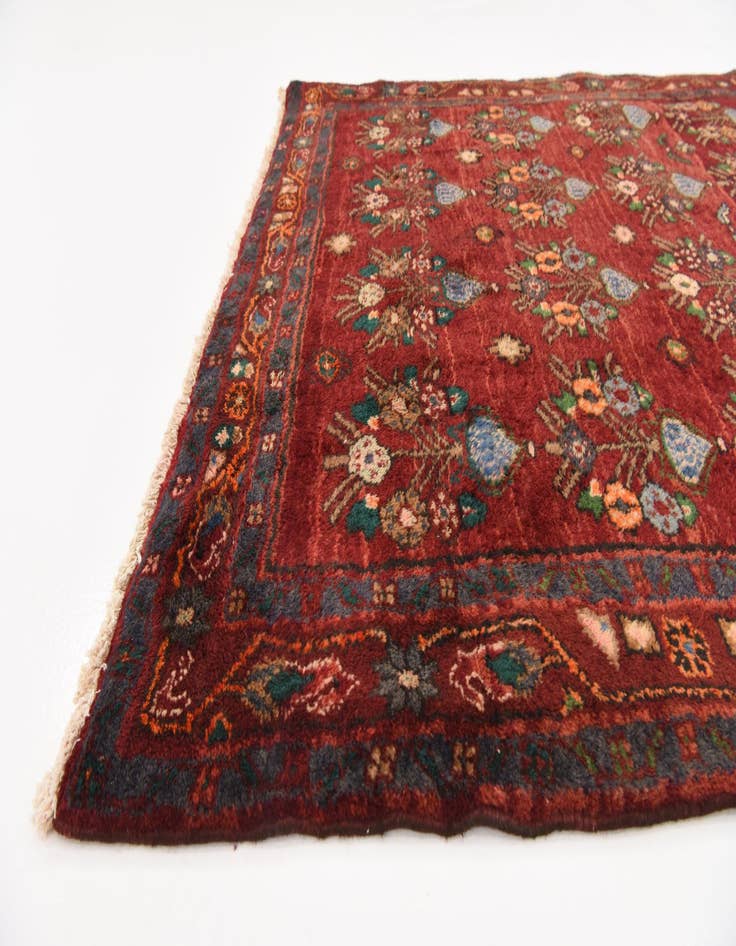 Detail image of  4' 4 x 9' 6  Hand Knotted Sirjan Persian Wool Runner Rug