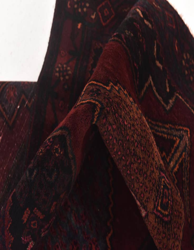 Detail image of  4' 8 x 12' 4  Hand Knotted Sirjan Persian Wool Runner Rug