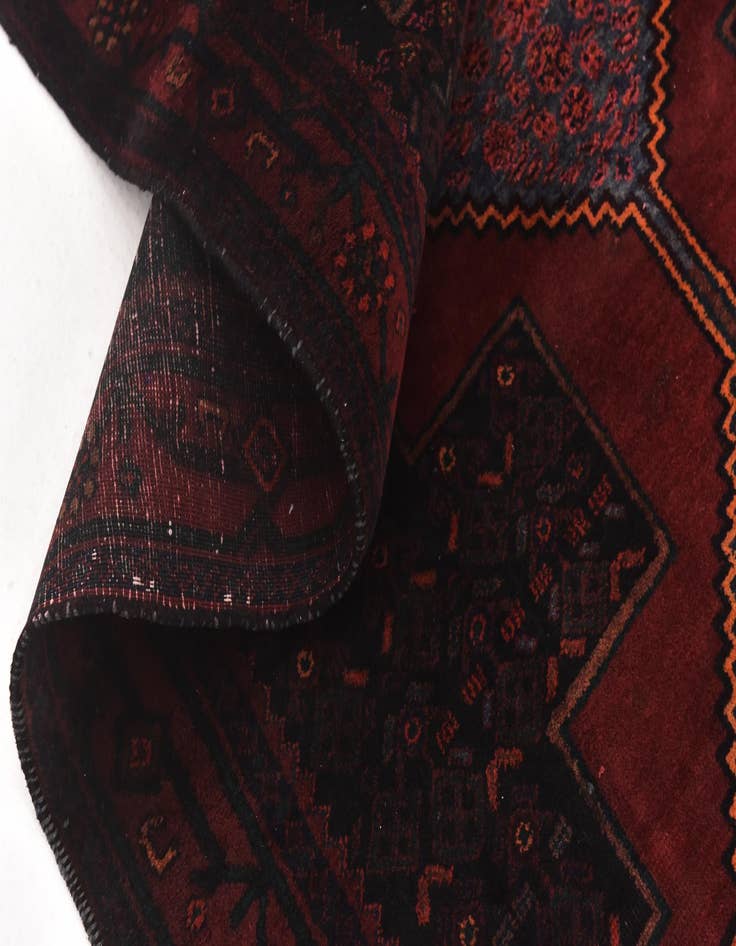 Detail image of  4' 8 x 12' 4  Hand Knotted Sirjan Persian Wool Runner Rug