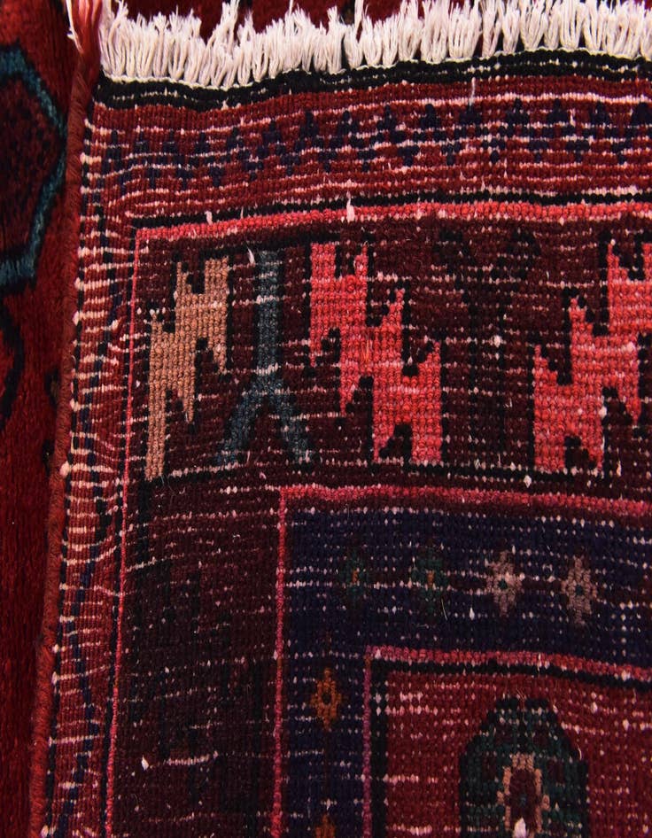 Detail image of  4' 3 x 10'  Hand Knotted Sirjan Persian Wool Runner Rug