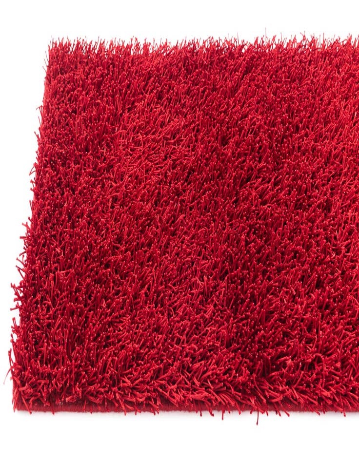 Detail image of  2' 4 x 4' 8  Hand Knotted Solid Shag Oriental Runner Rug