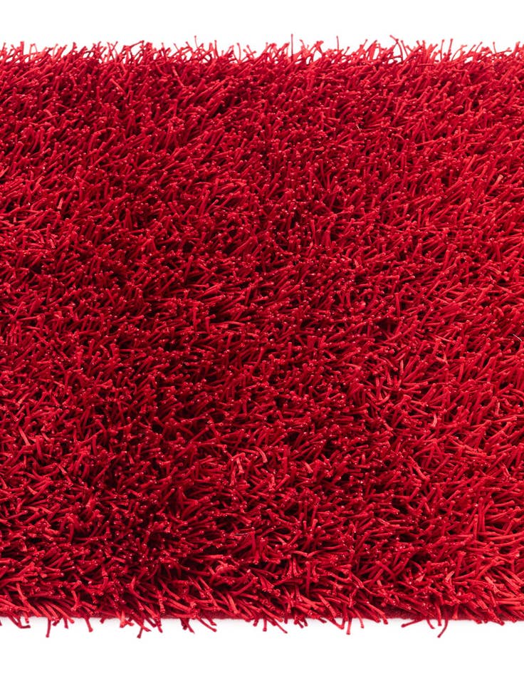 Detail image of  2' 4 x 4' 8  Hand Knotted Solid Shag Oriental Runner Rug