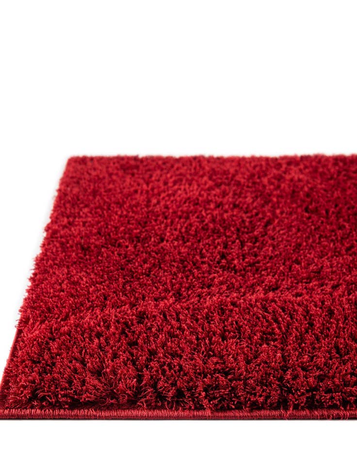 Detail image of  2' x 6' 9 Solid Shag Runner Rug