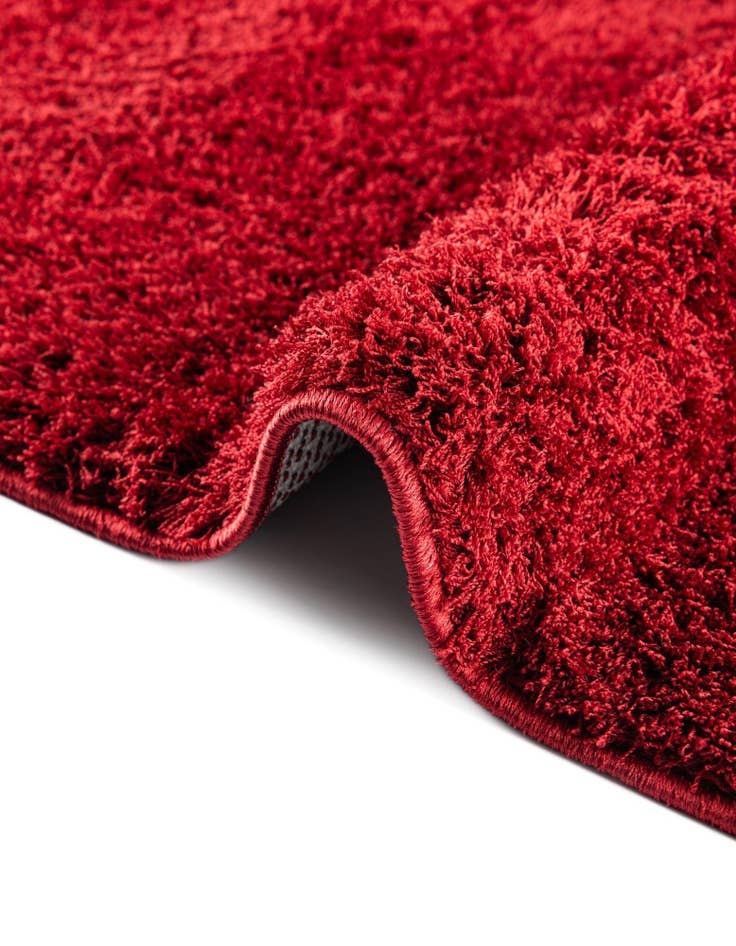 Detail image of  2' x 6' 9 Solid Shag Runner Rug