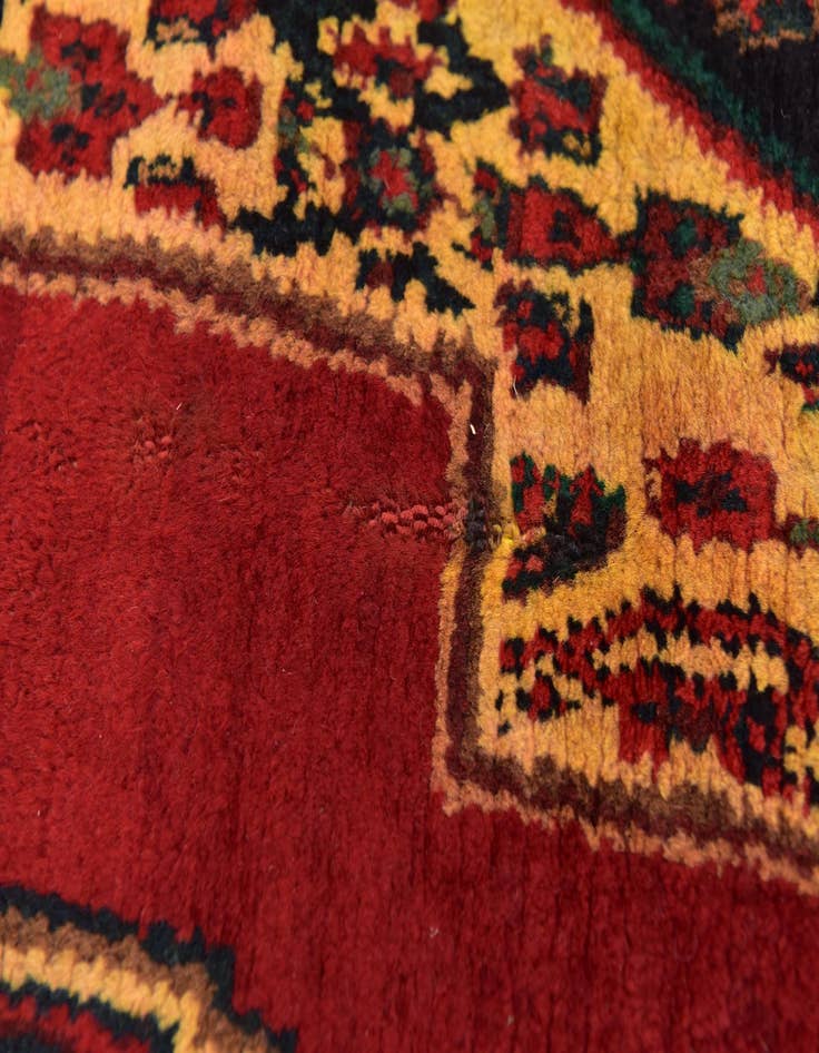 Detail image of  3' 9 x 9' 3  Hand Knotted Songhor Persian Wool Runner Rug