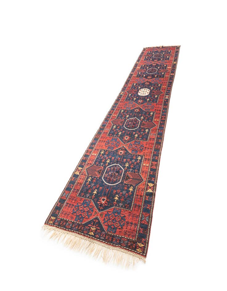 Detail image of  5' 2 x 21' Soumak Runner Rug