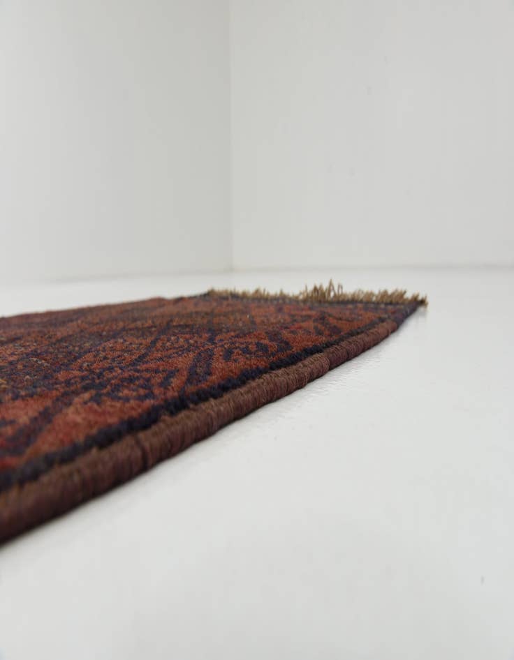 Detail image of  1' 10 x 8' 1  Hand Woven Sumak Runner Rug