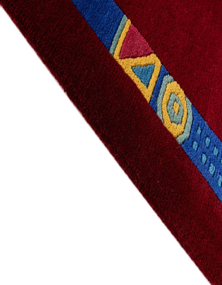 Detail image of  2' 11 x 9' 9  Hand Knotted Tibet Wool Runner Rug