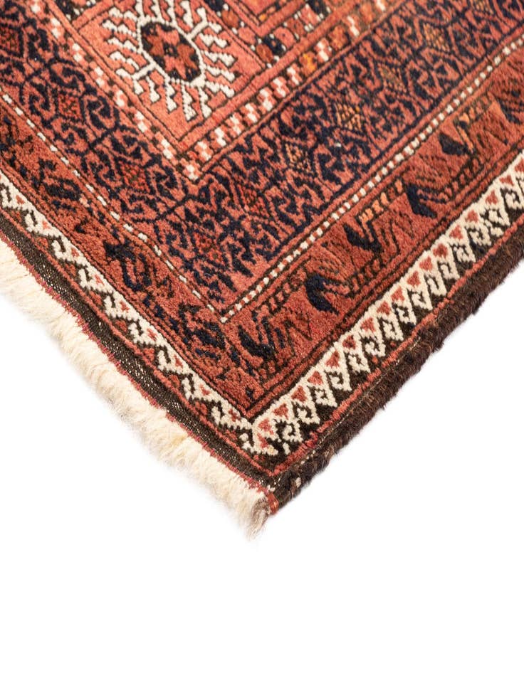 Detail image of  5' 1 x 9' 10 Torkaman Wool Runner Rug