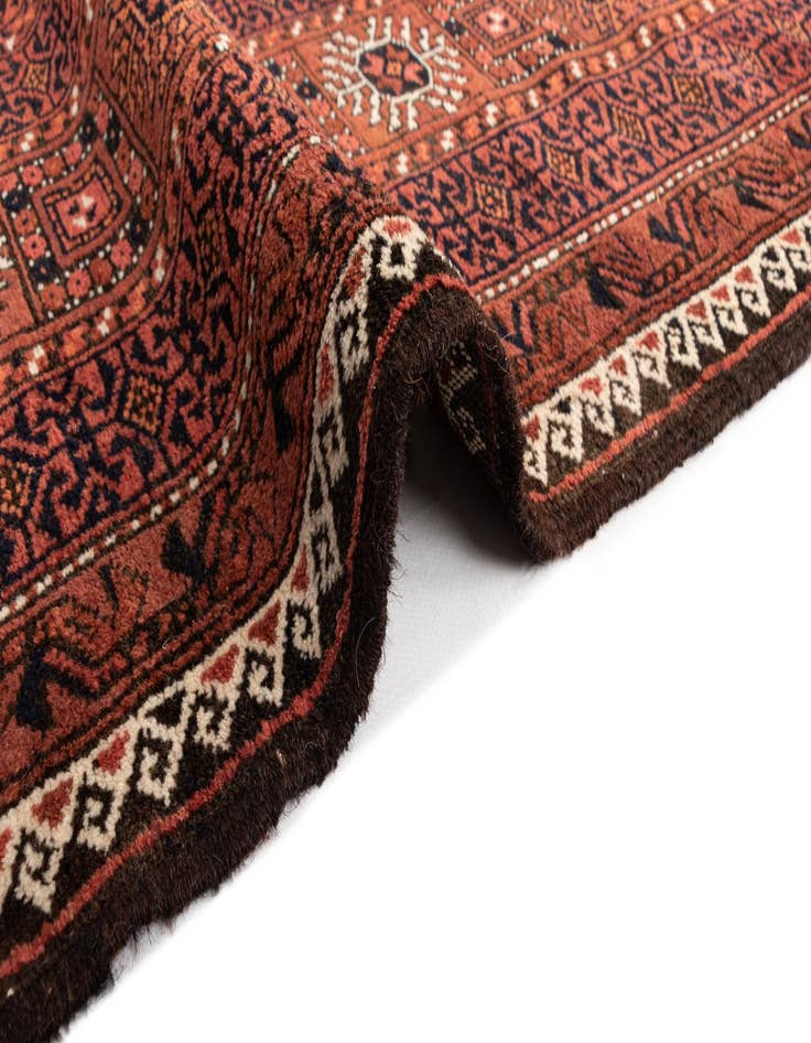 Detail image of  5' 1 x 9' 10 Torkaman Wool Runner Rug