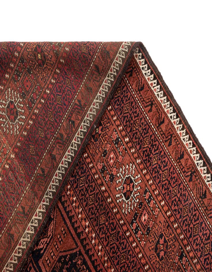 Detail image of  5' 1 x 9' 10 Torkaman Wool Runner Rug
