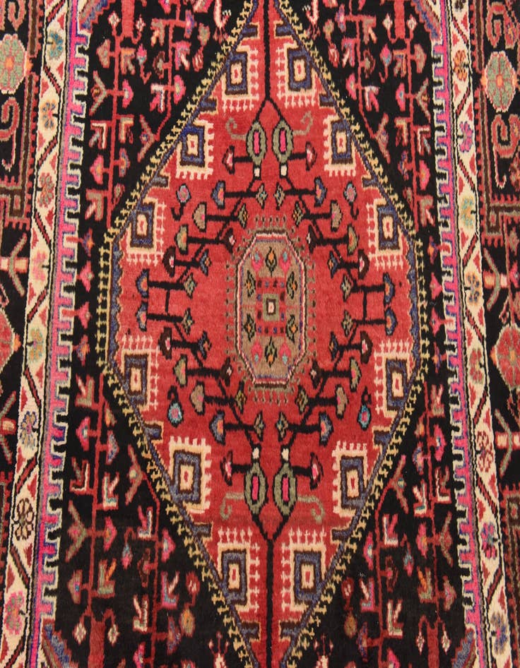 Detail image of  4' 4 x 9' 3  Hand Knotted Tuiserkan Persian Wool Runner Rug