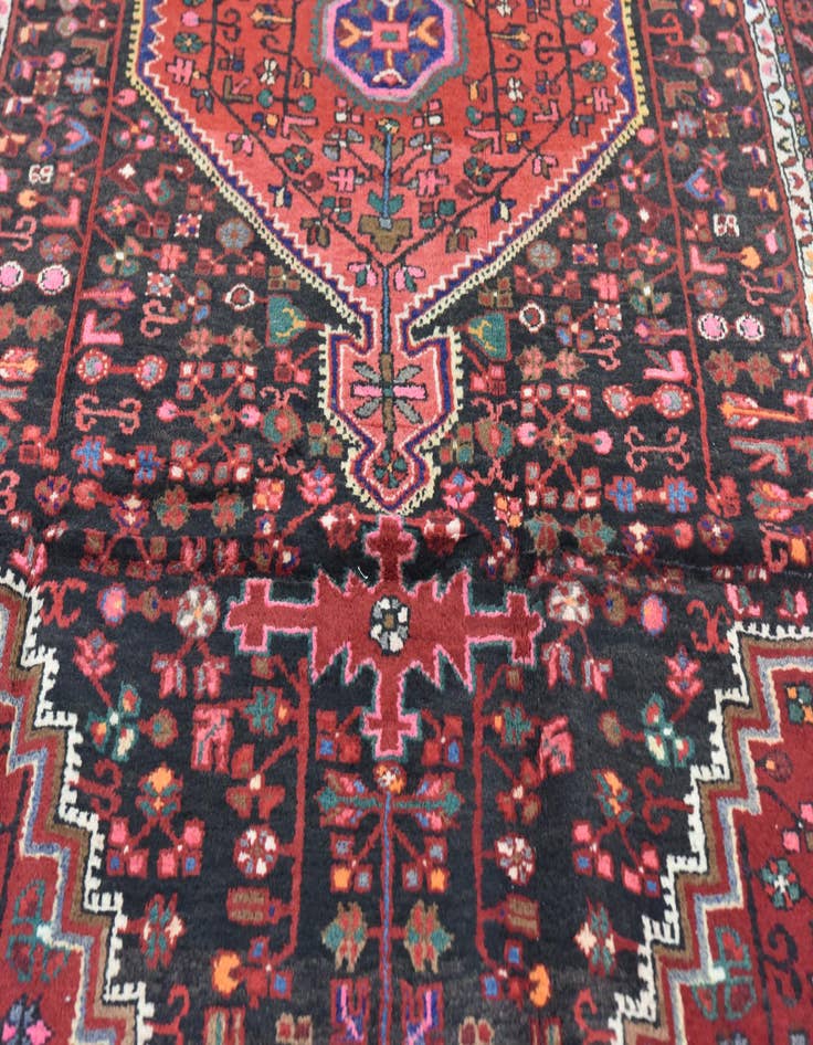 Detail image of  4' 6 x 10' 7  Hand Knotted Tuiserkan Persian Wool Runner Rug