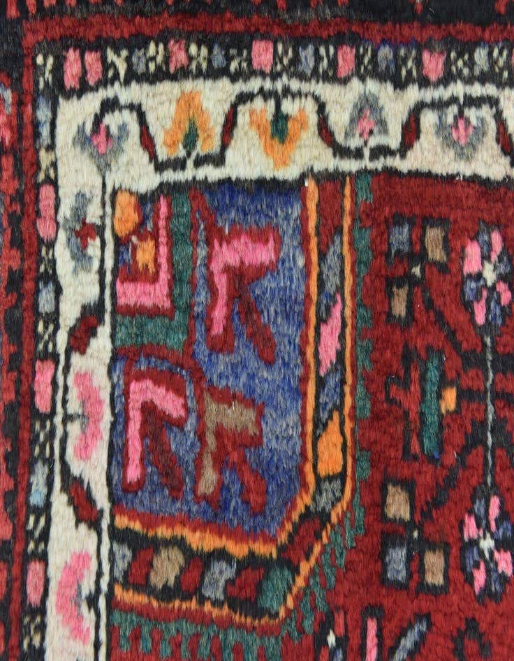 Detail image of  4' 6 x 10' 7  Hand Knotted Tuiserkan Persian Wool Runner Rug