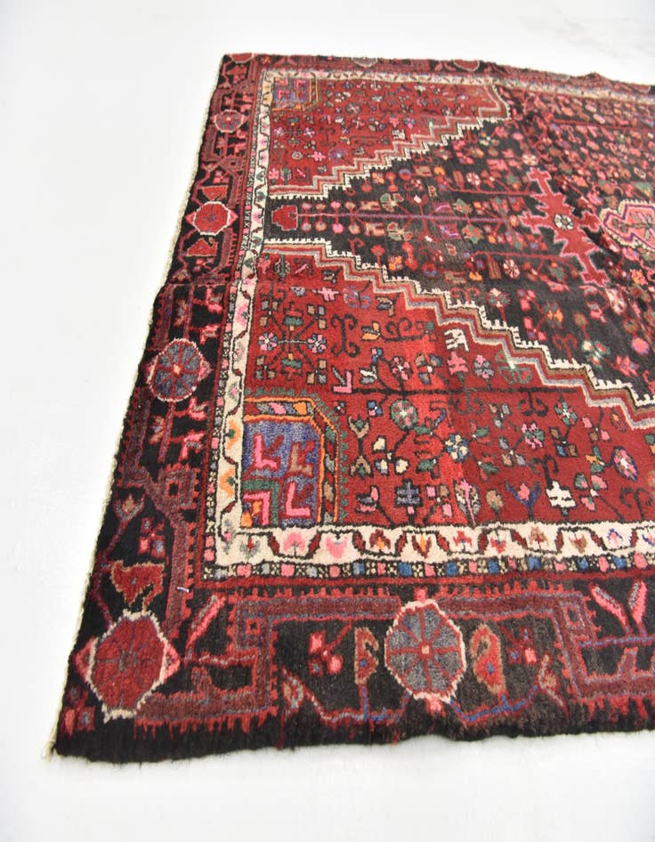 Detail image of  4' 6 x 10' 7  Hand Knotted Tuiserkan Persian Wool Runner Rug