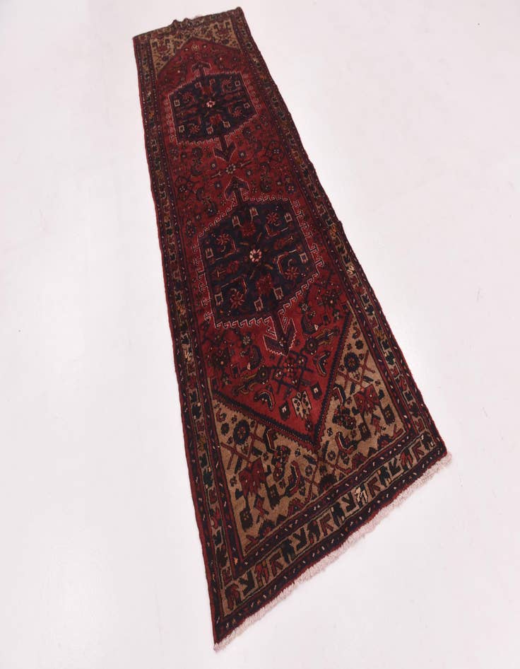 Detail image of  3' 5 x 9' 6  Hand Knotted Tuiserkan Persian Wool Runner Rug