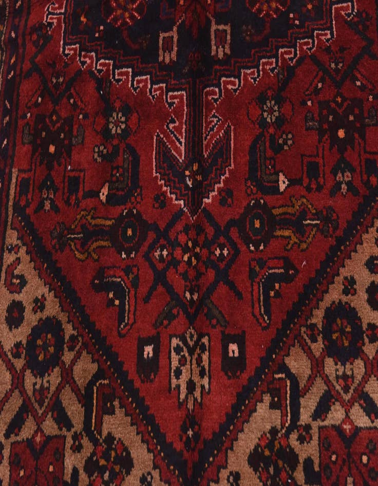 Detail image of  3' 5 x 9' 6  Hand Knotted Tuiserkan Persian Wool Runner Rug