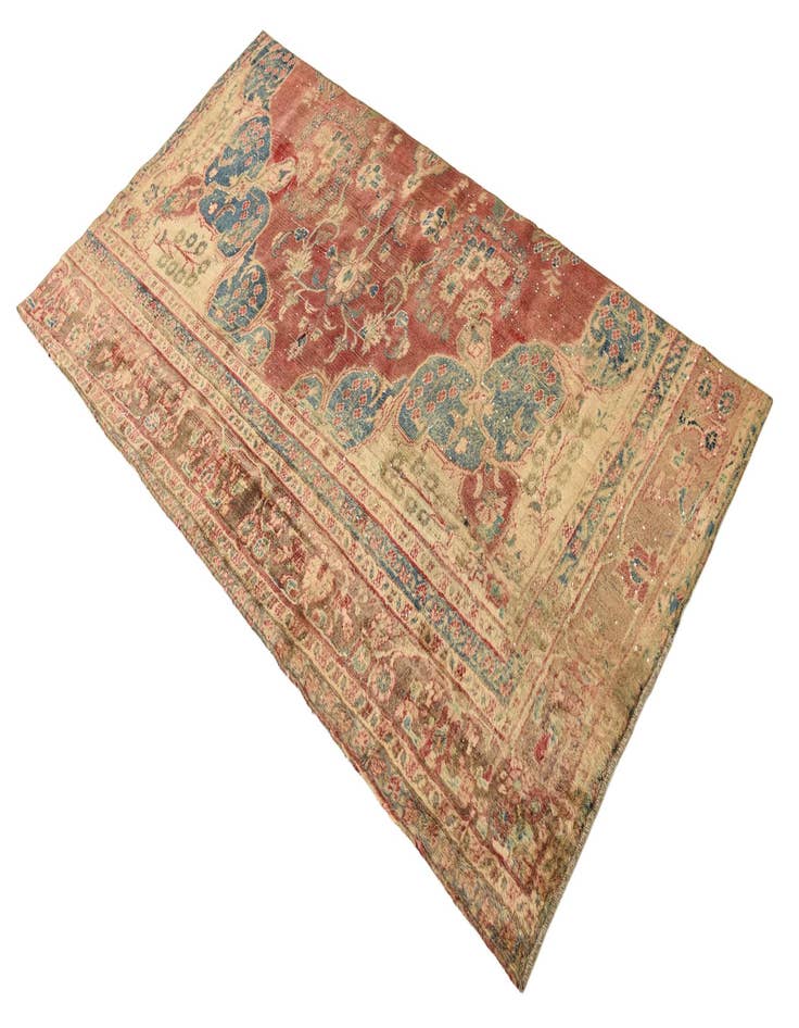 Detail image of  3' 1 x 6'  Hand Knotted Ultra Vintage Persian Wool Runner Rug