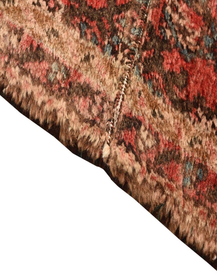 Detail image of  4' 2 x 9'  Hand Knotted Ultra Vintage Persian Wool Runner Rug