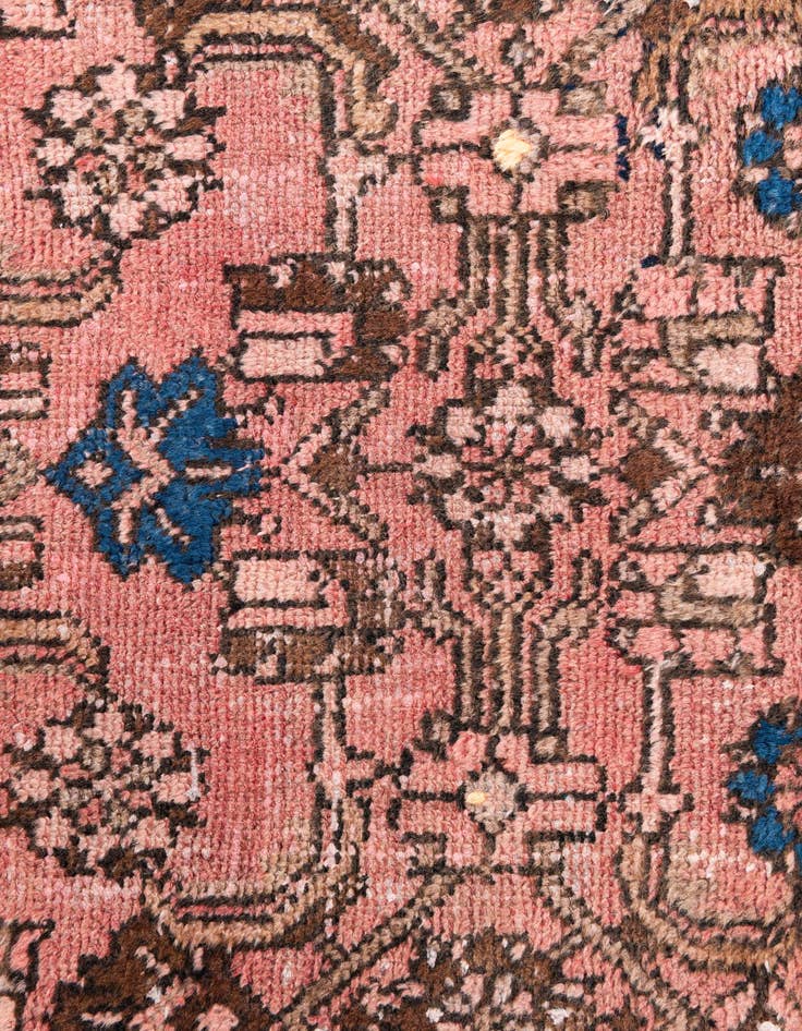 Detail image of  3' 5 x 10'  Hand Knotted Ultra Vintage Persian Wool Runner Rug