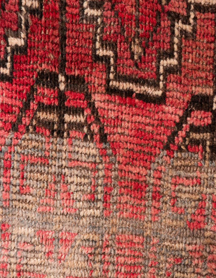 Detail image of  3' 3 x 5' 5  Hand Knotted Ultra Vintage Persian Wool Runner Rug