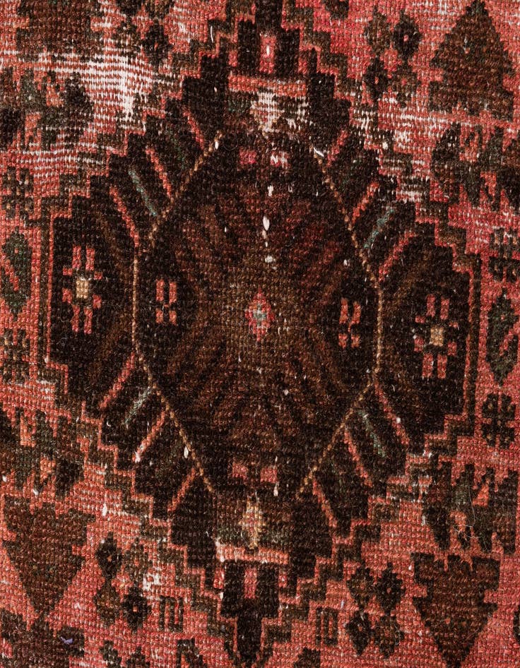 Detail image of  3' 2 x 6' 1  Hand Knotted Ultra Vintage Persian Wool Runner Rug