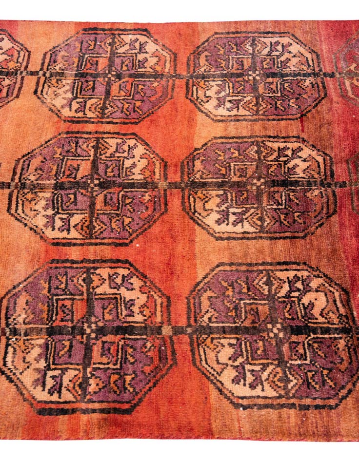 Detail image of  3' 3 x 7' 5  Hand Knotted Ultra Vintage Persian Wool Runner Rug