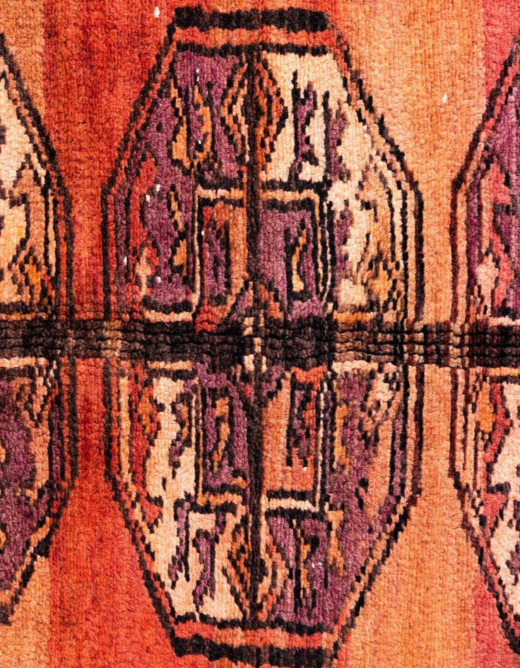 Detail image of  3' 3 x 7' 5  Hand Knotted Ultra Vintage Persian Wool Runner Rug