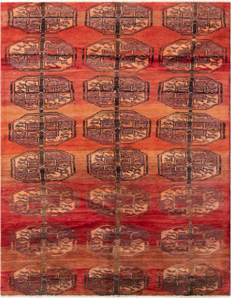 Primary image  3' 3 x 7' 5  Hand Knotted Ultra Vintage Persian Wool Runner Rug