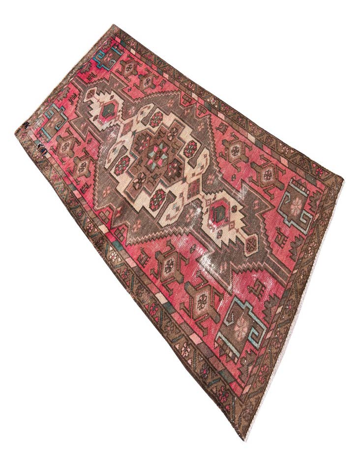 Detail image of  3' x 6' 2  Hand Knotted Ultra Vintage Persian Wool Runner Rug